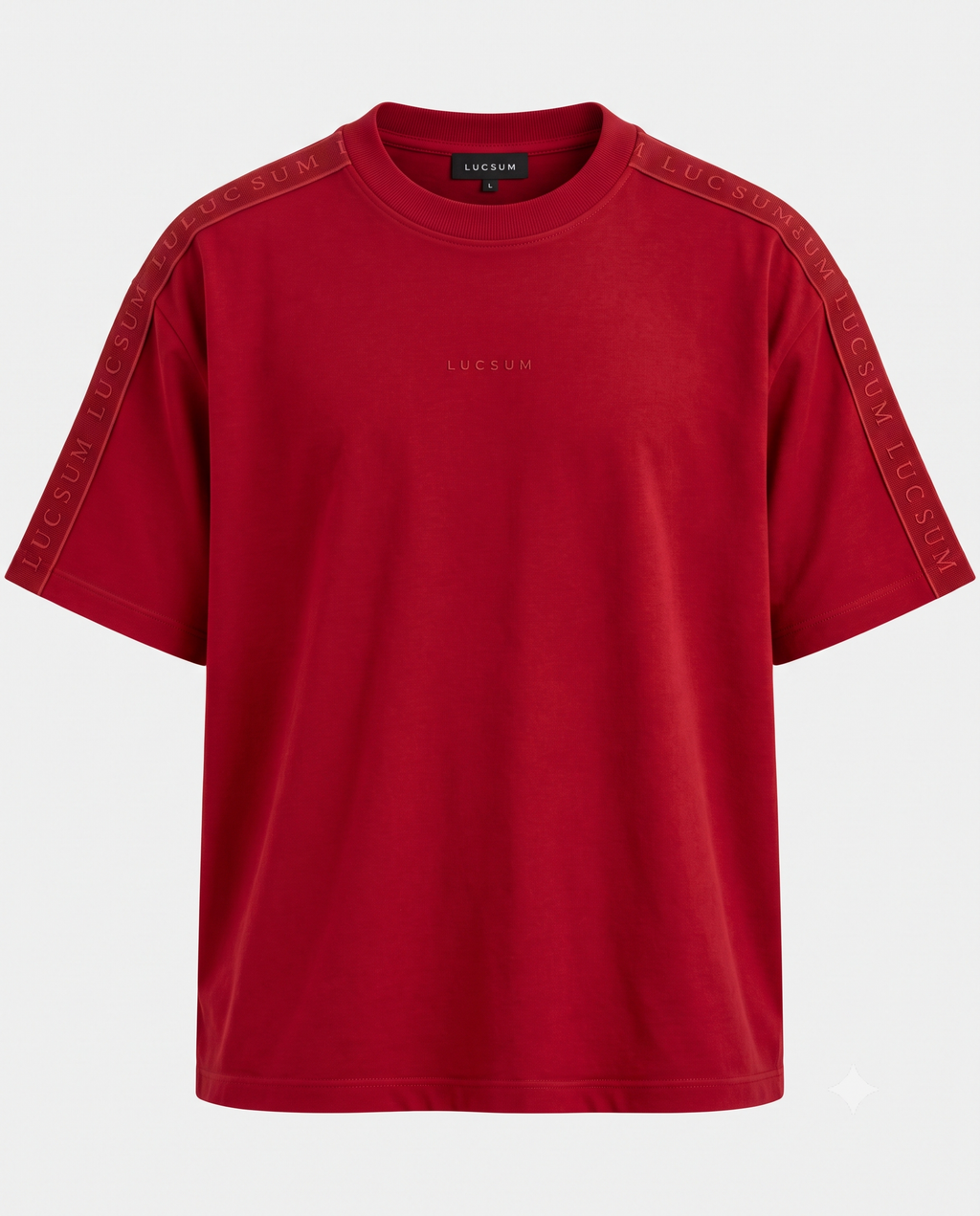 Lucsum Branded Tape Red — Front view