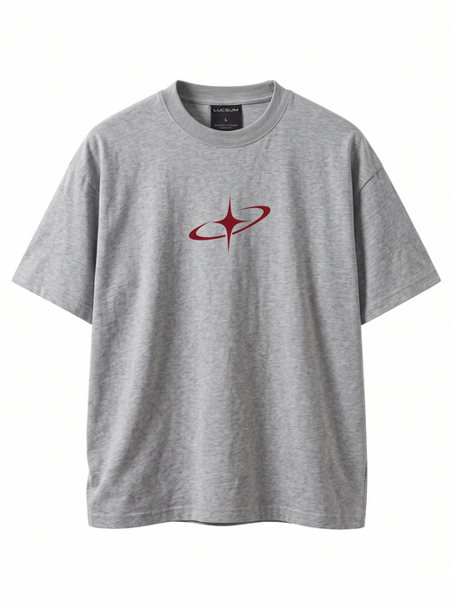 Lucsum Celestial Graphic Grey — Front view
