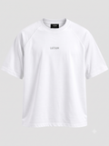 Lucsum Raglan Baseball White/White — Front view