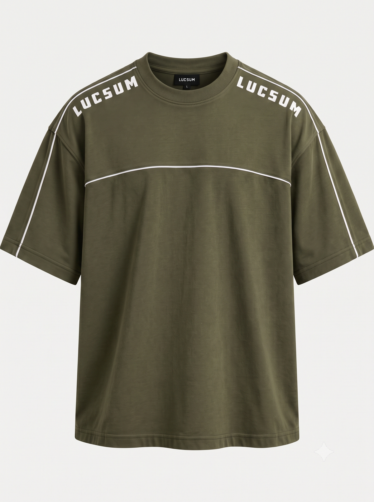 Lucsum Shoulder Logo Olive — Front view