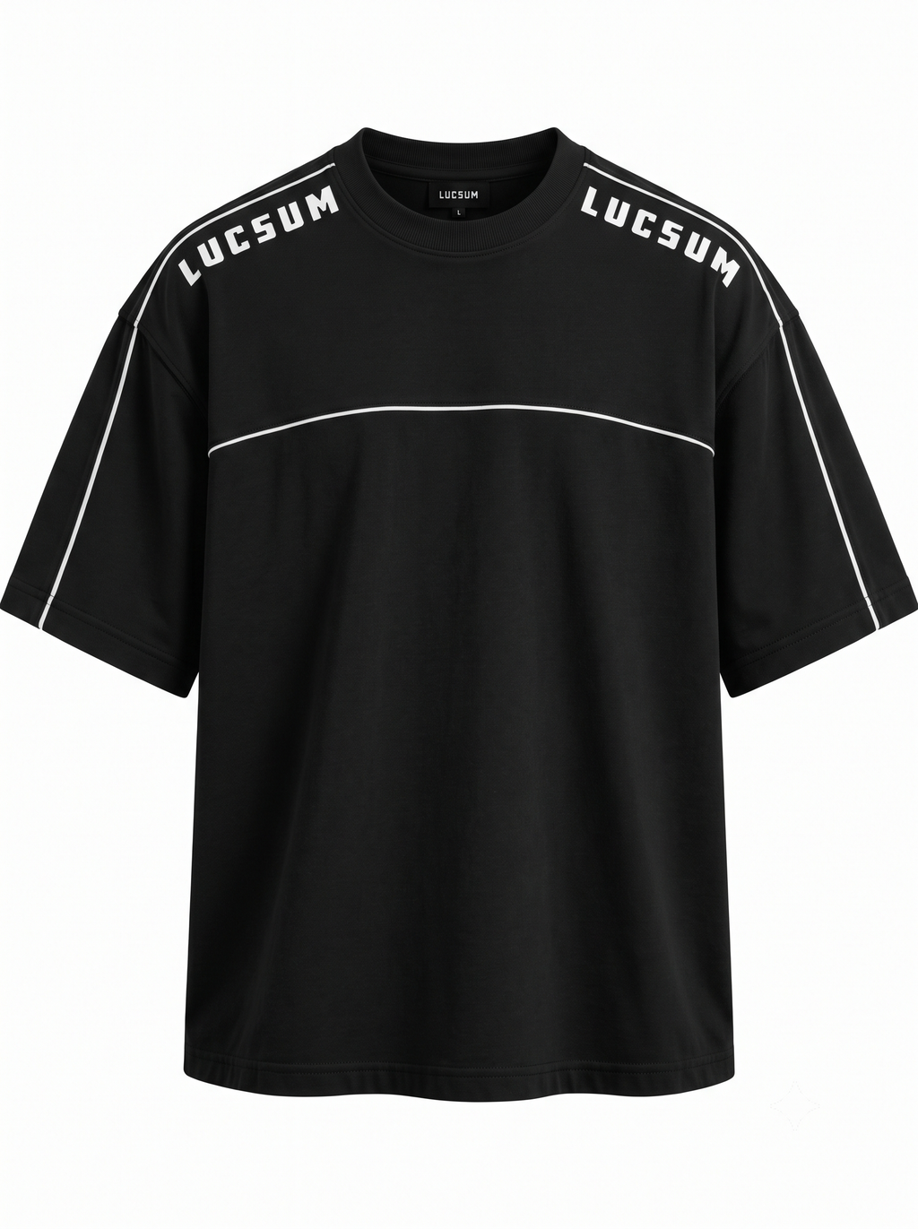 Lucsum Shoulder Logo Black — Front view