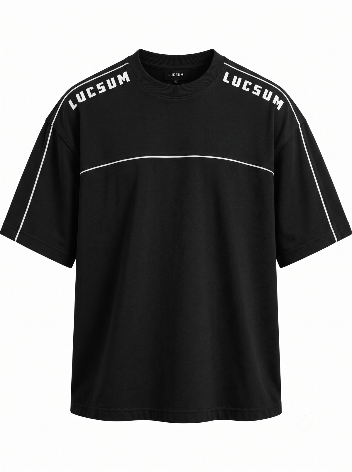 Lucsum Shoulder Logo Black — Front view
