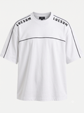 Lucsum Shoulder Logo White — Front view