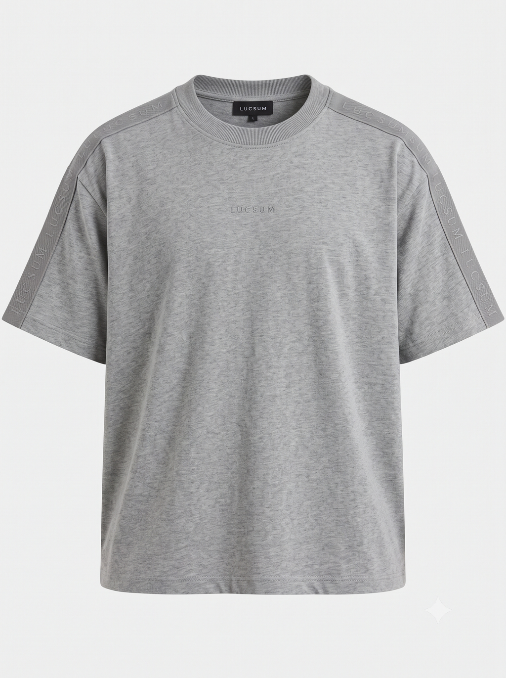 Lucsum Branded Tape Grey — Front view