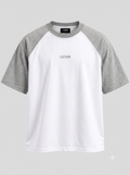 Lucsum Raglan Baseball Grey/White — Front view