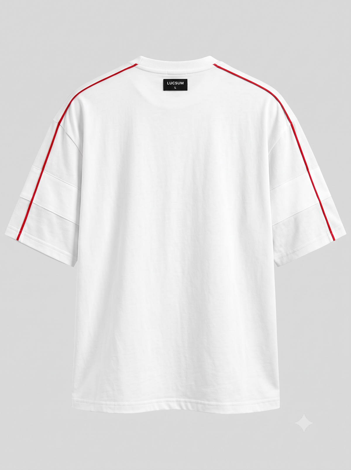 Lucsum Contrast Panel White — Back view