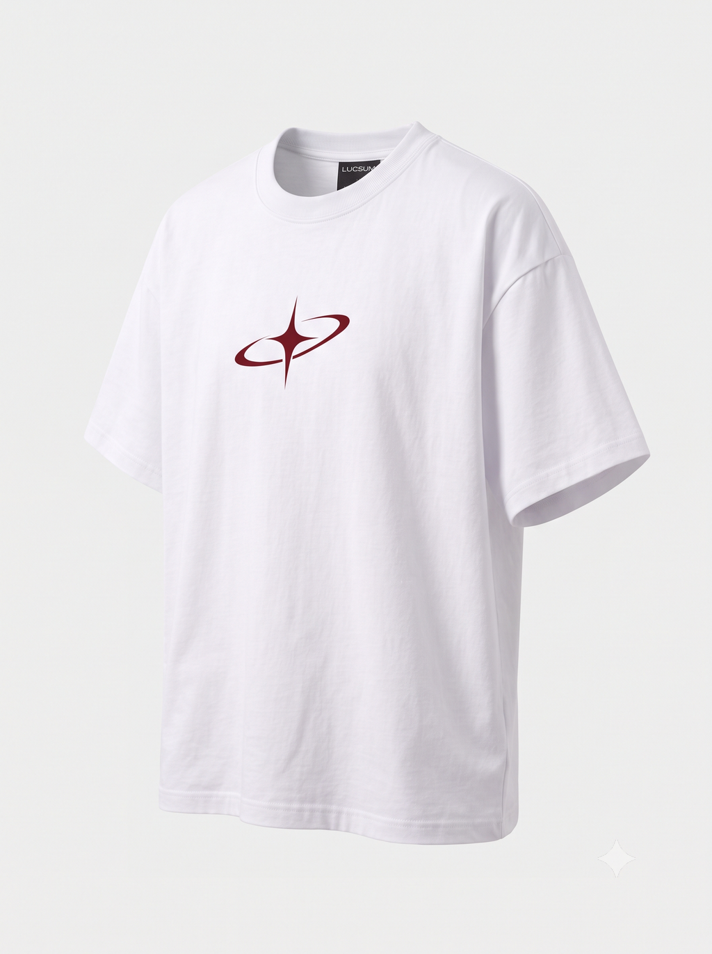Lucsum Celestial Graphic White — Three-quarter view