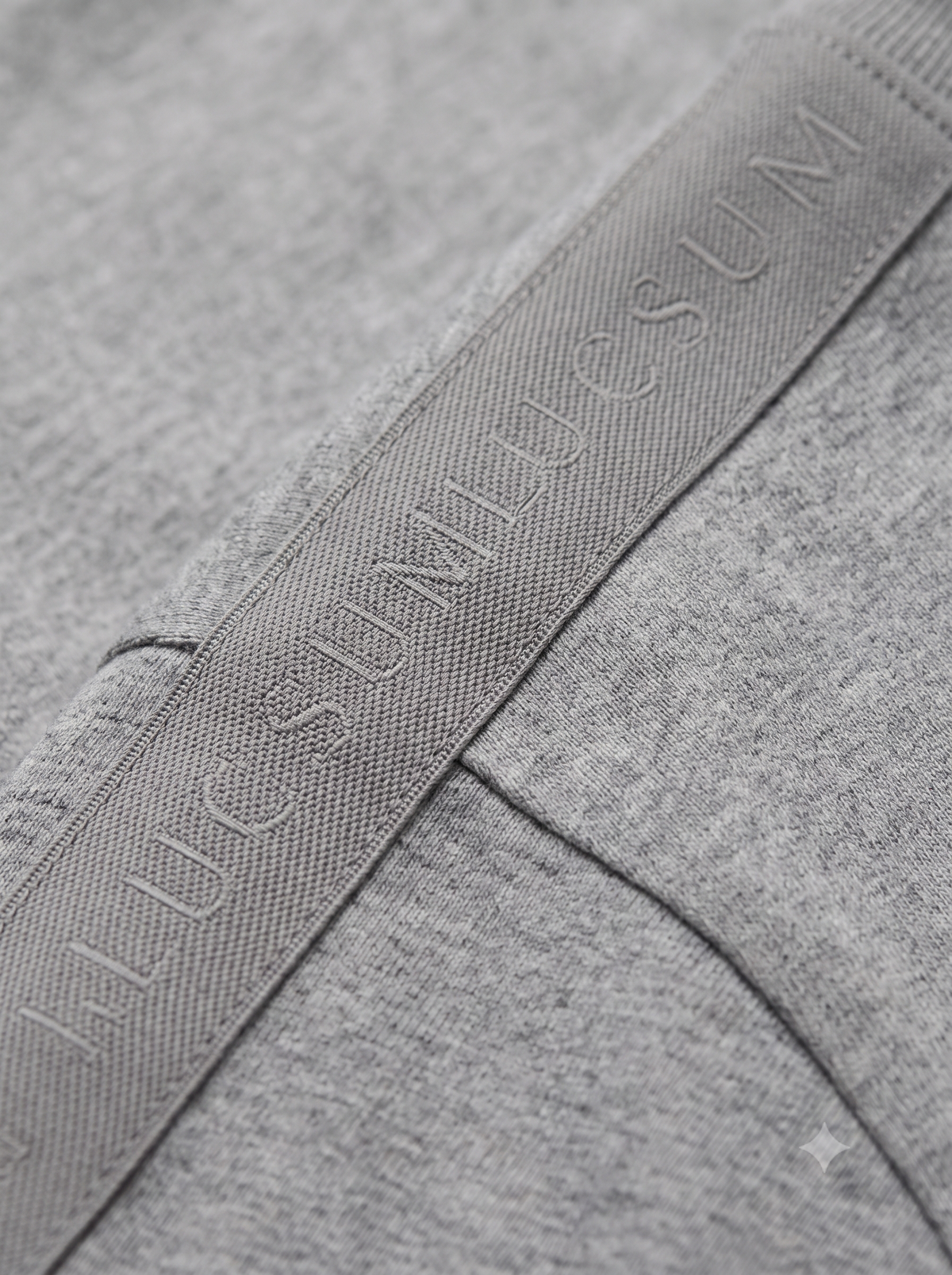 Lucsum Branded Tape Grey — Macro close-up