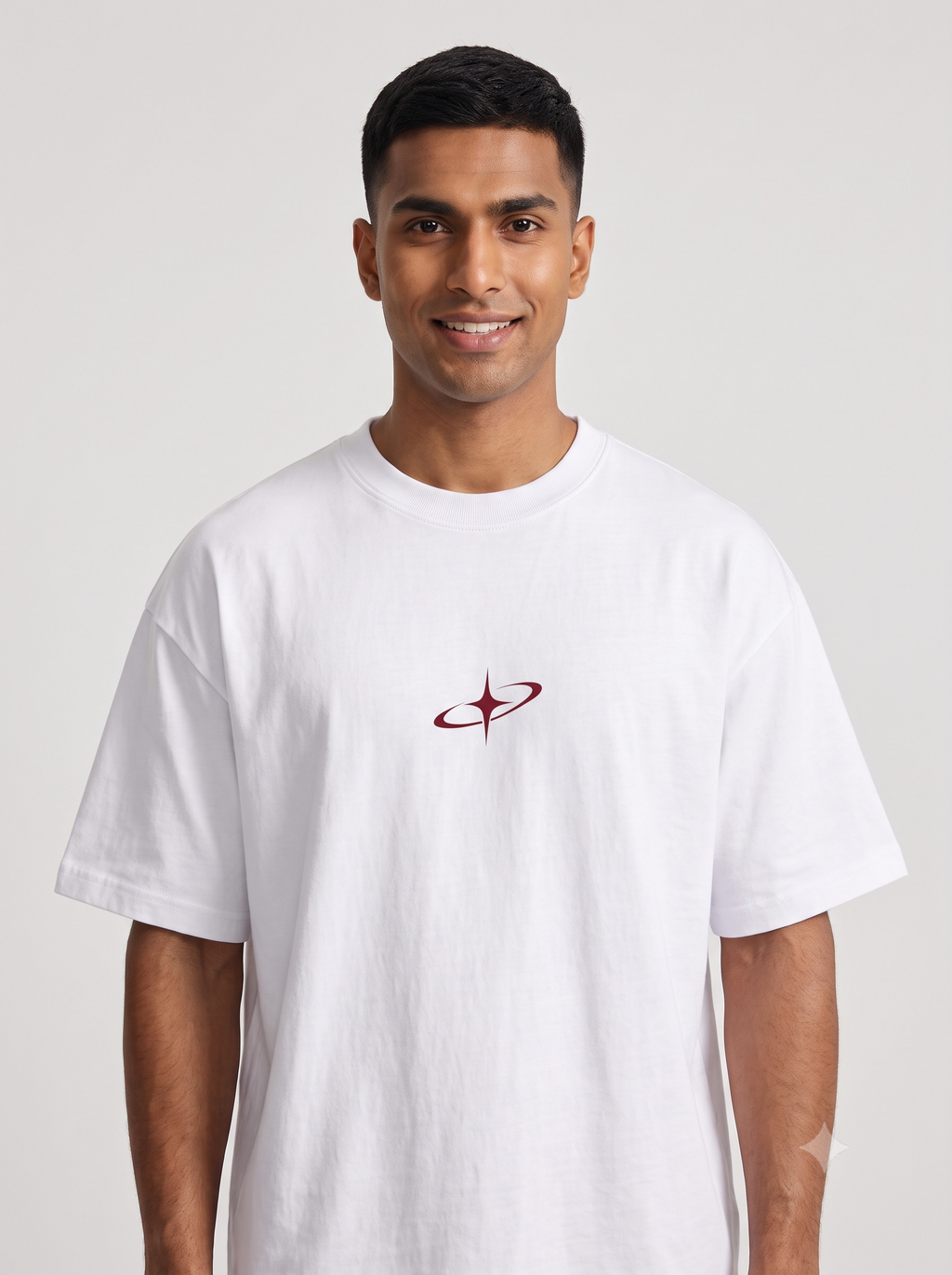 Lucsum Celestial Graphic White — Lifestyle view
