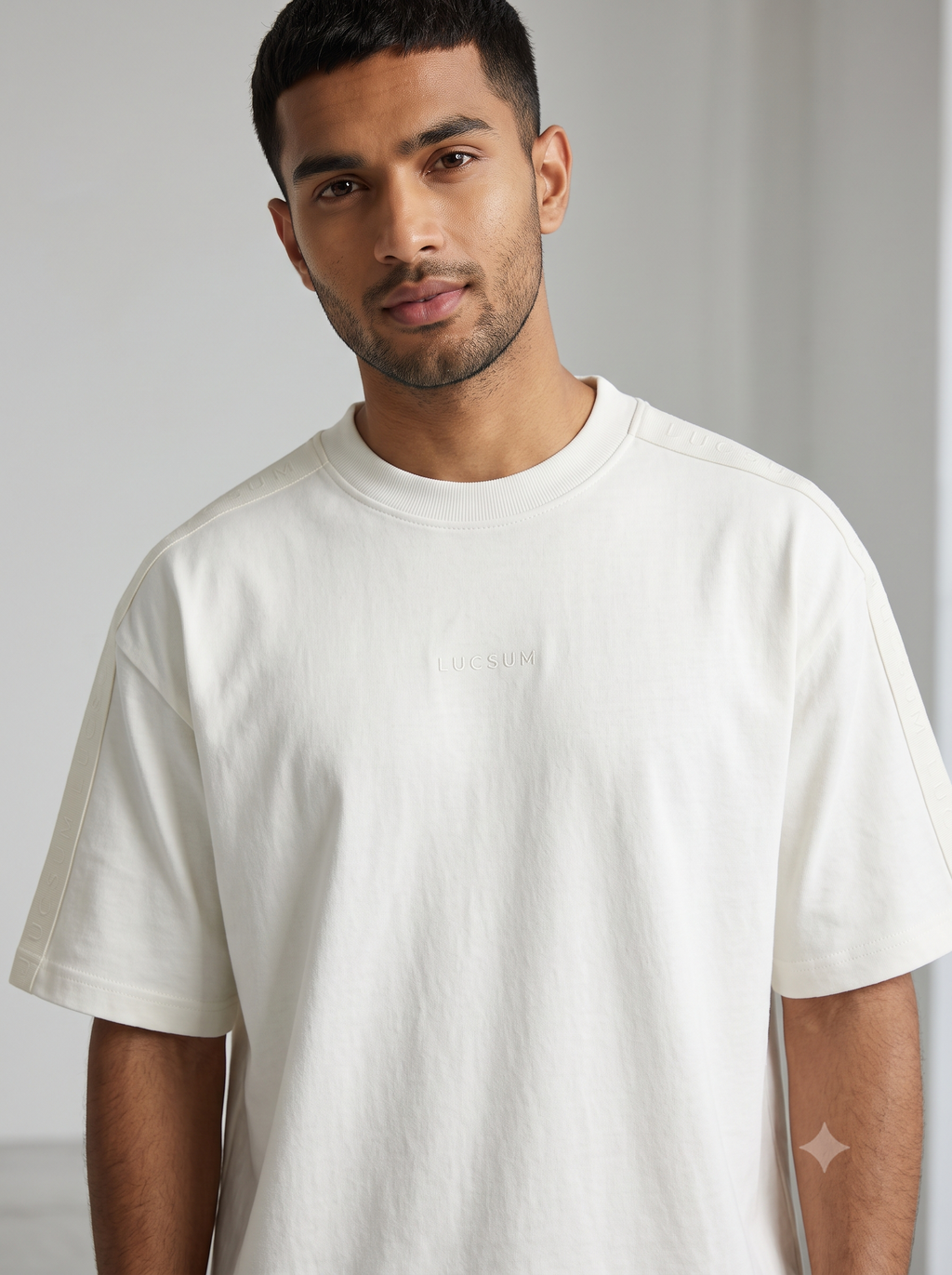 Lucsum Branded Tape White — Lifestyle view