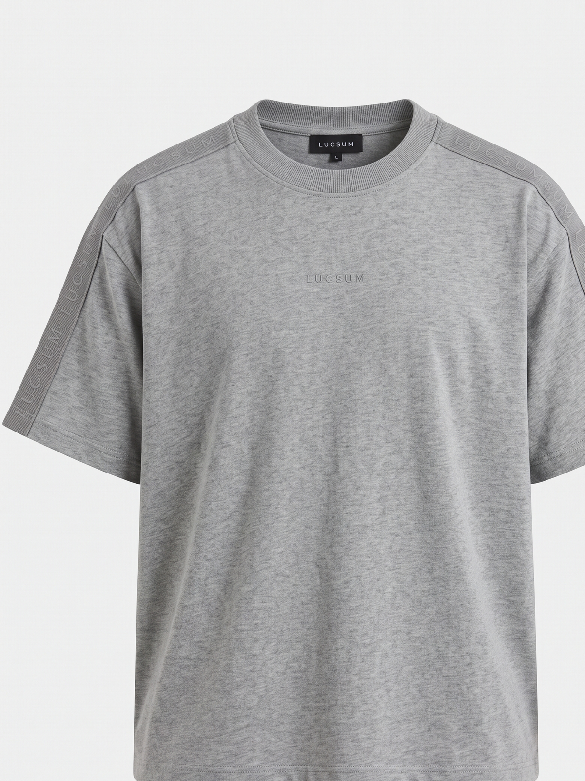 Lucsum Branded Tape Grey — Front view