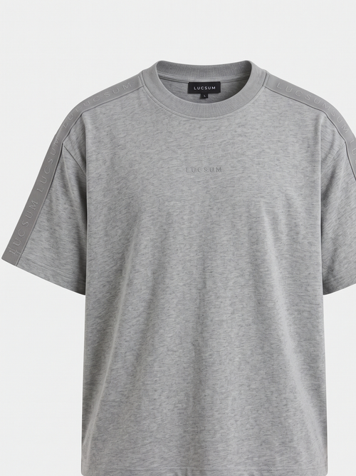 Lucsum Branded Tape Grey — Front view