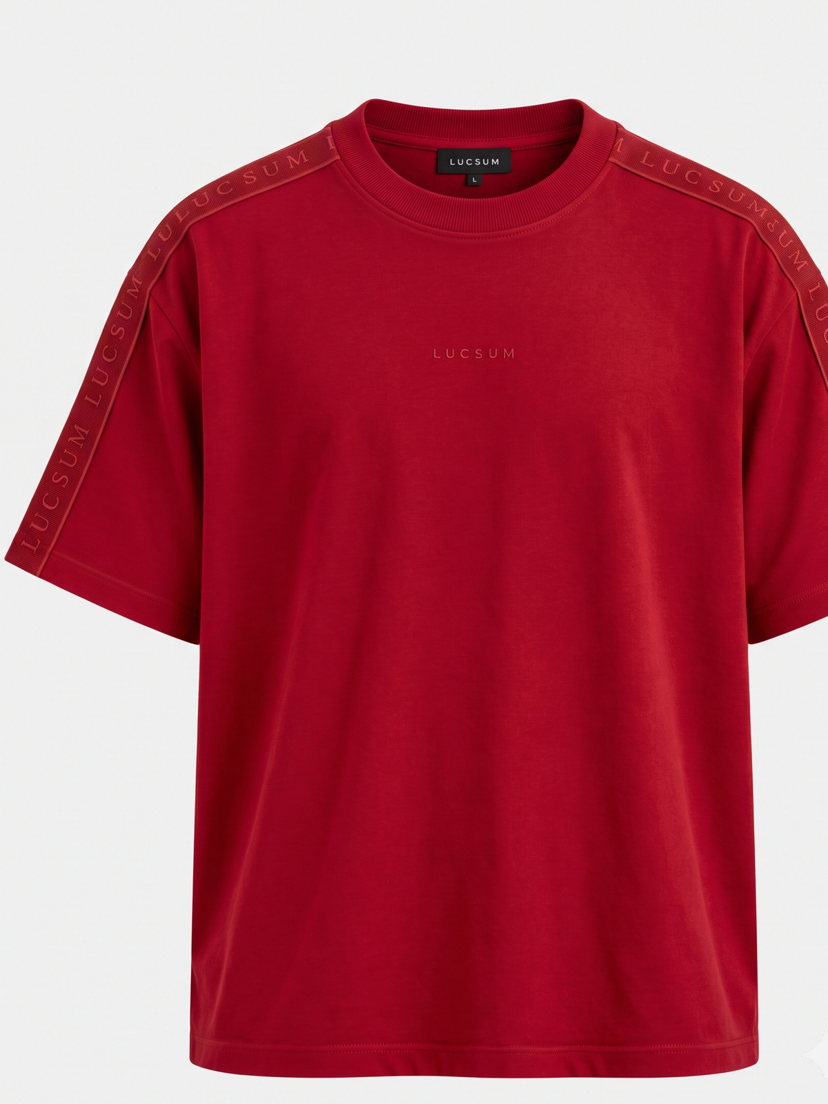 Lucsum Branded Tape Red — Front view