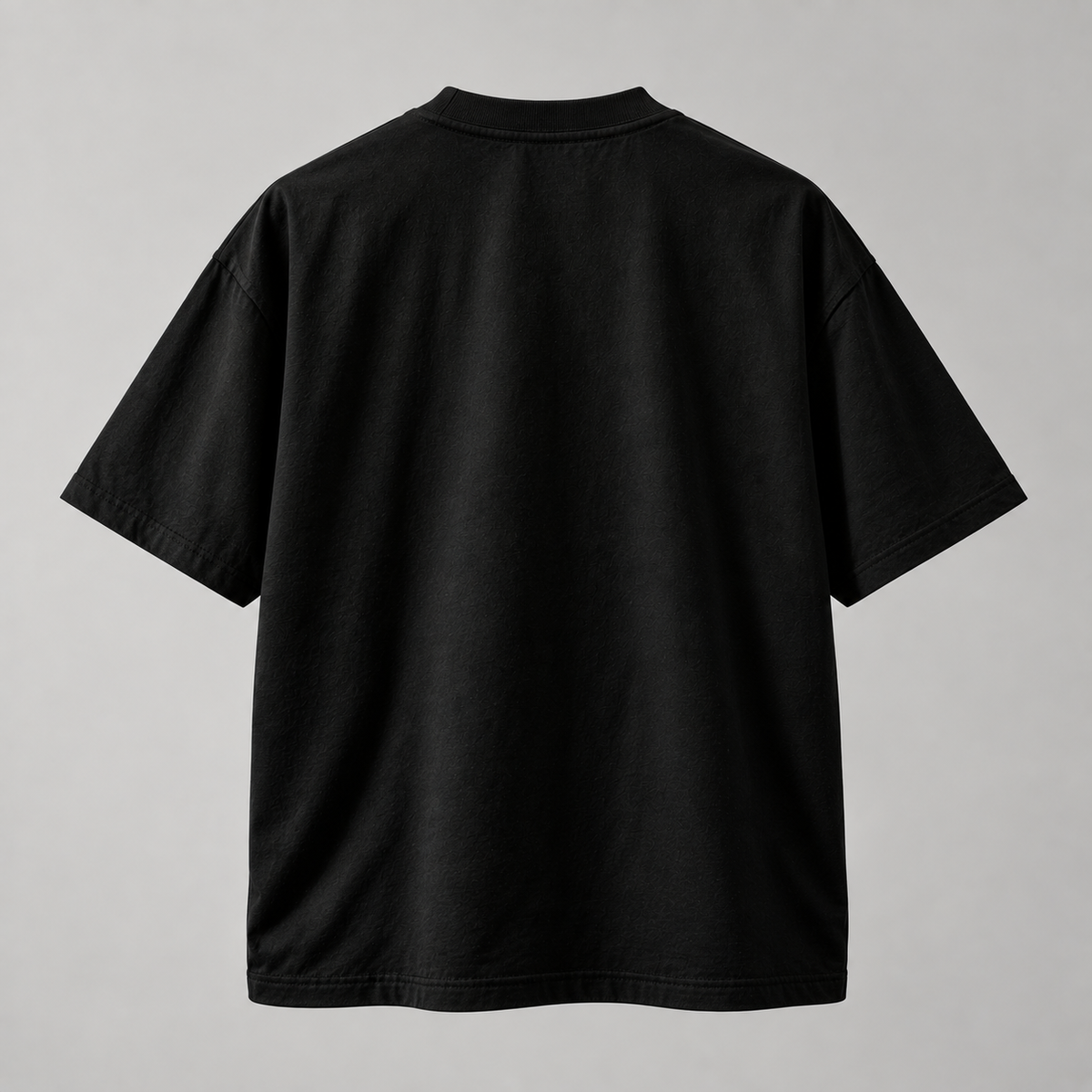 Lucsum Celestial Graphic Black oversized tee, back view