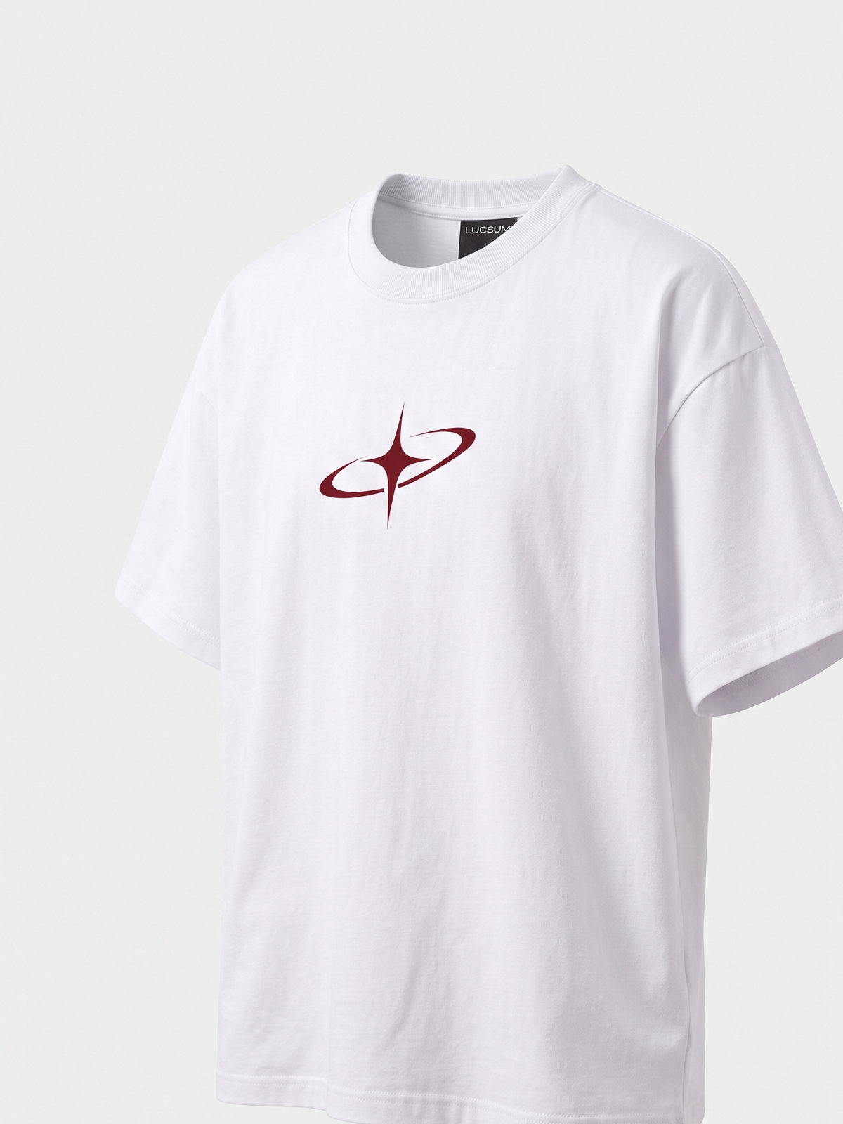 Lucsum Celestial Graphic White — Three-quarter view