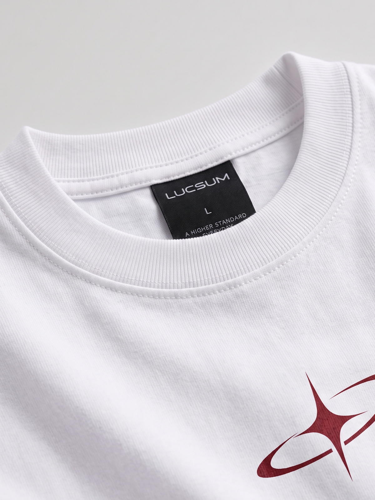 Lucsum Celestial Graphic White — Macro close-up