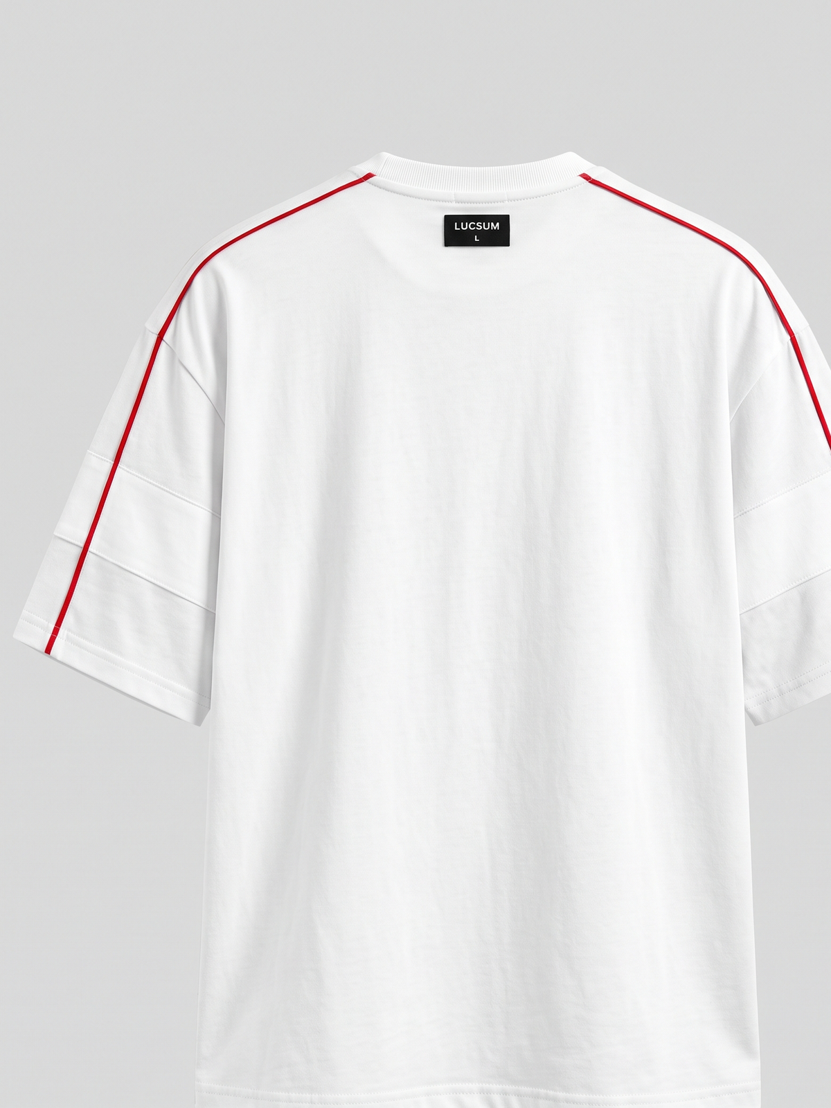 Lucsum Contrast Panel White — Back view