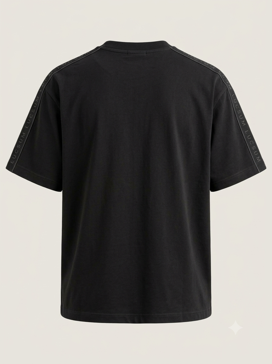 Back view — Black Branded Tape