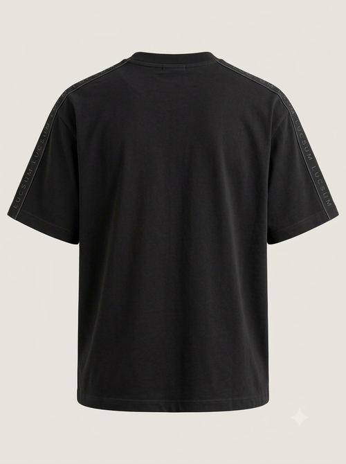 Back view — Black Branded Tape