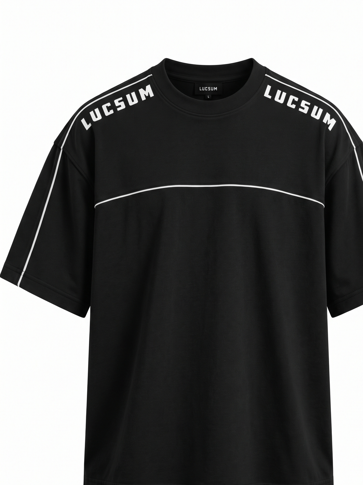 Lucsum Shoulder Logo Black — Front view