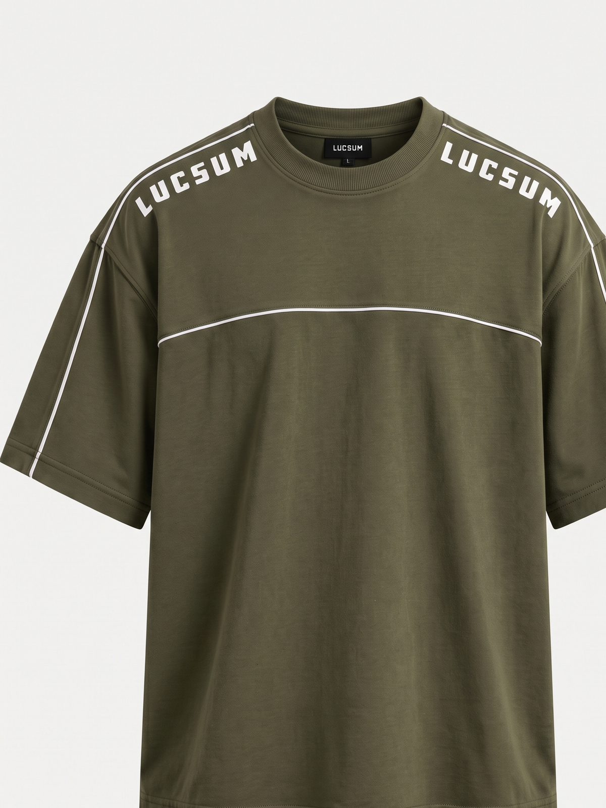 Lucsum Shoulder Logo Olive — Front view